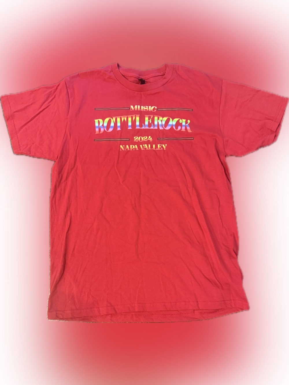 Red BottleRock Music 2024 Napa Valley Graphic Tee | Sz L